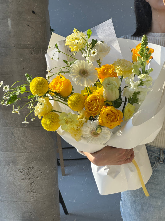 Yellow White Flower Bouquet