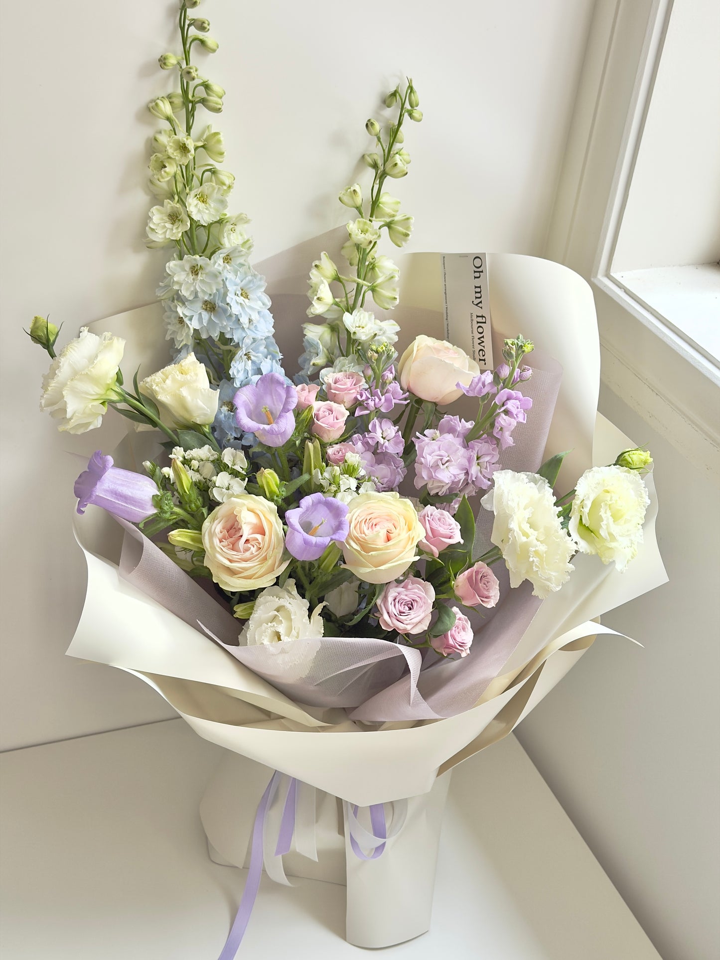 Lavender Blue Flower Bouquet