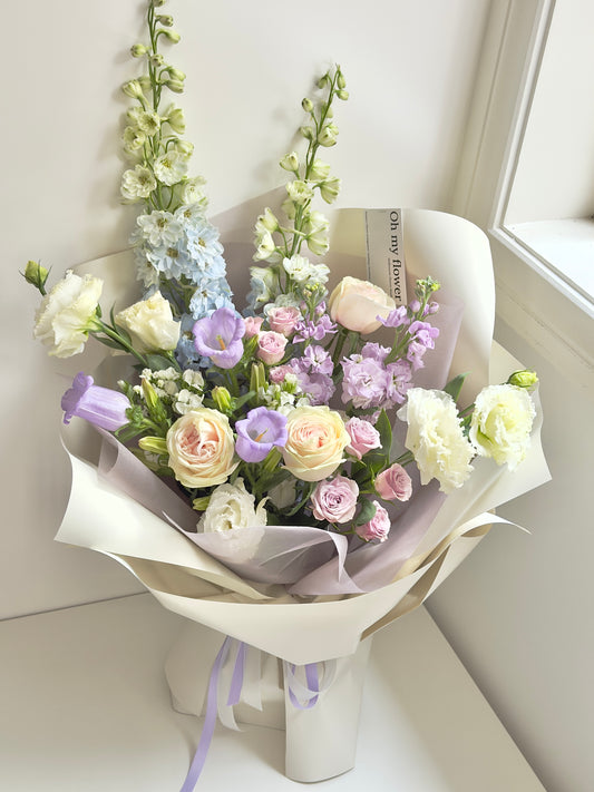 Lavender Blue Flower Bouquet