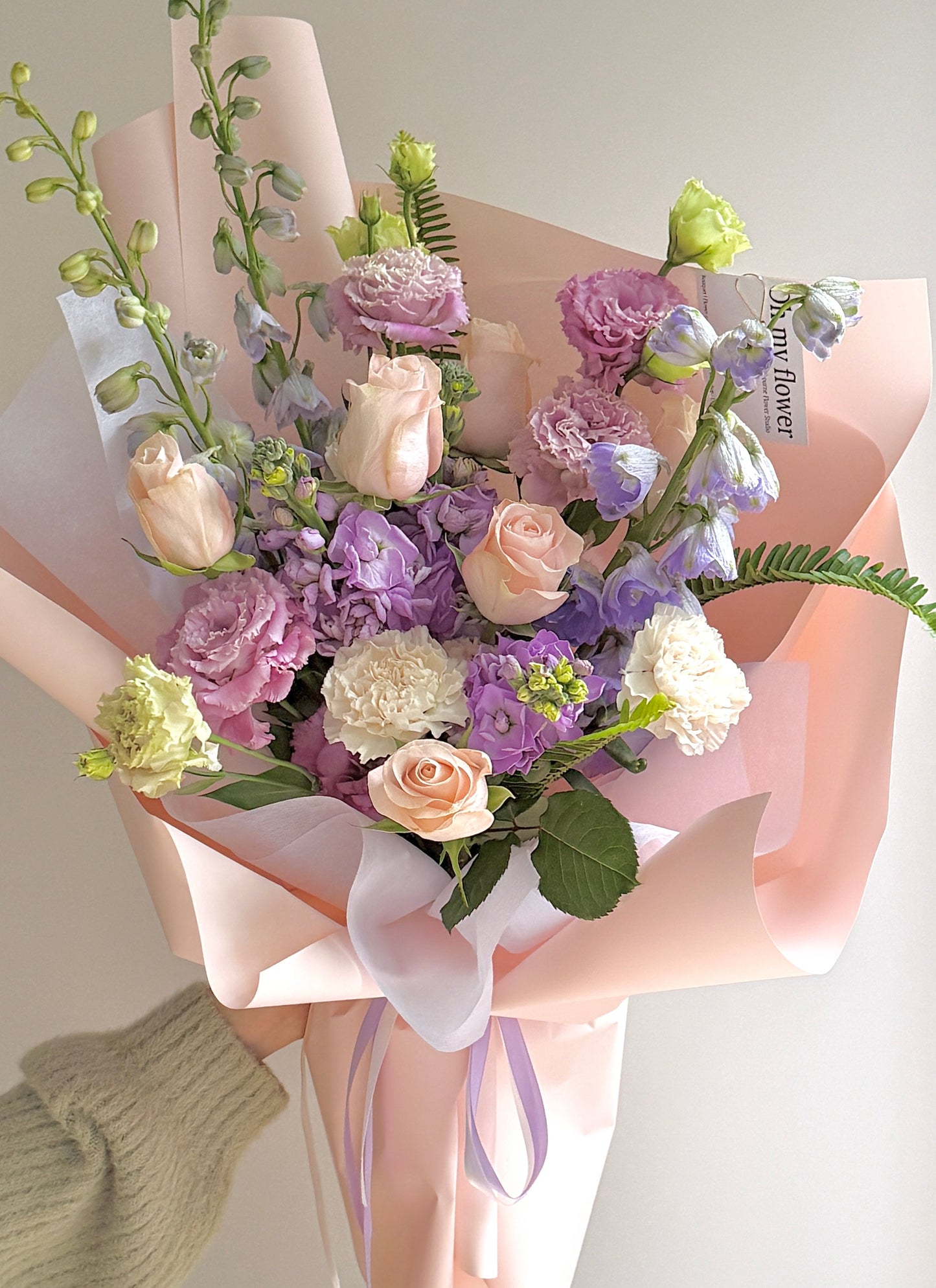 Peach Lavender Seasonal Bouquet