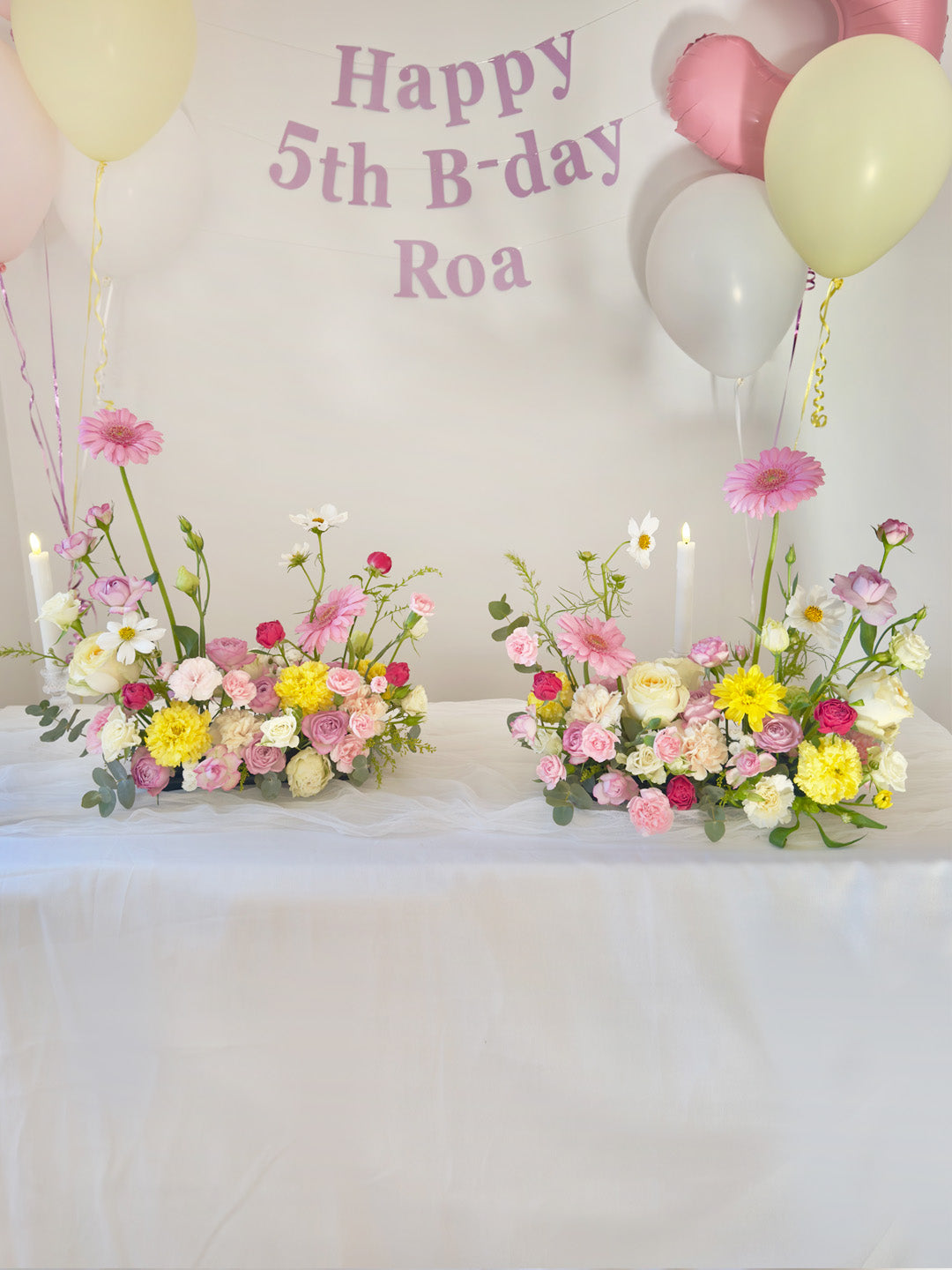 Pinky Yellow Centerpiece