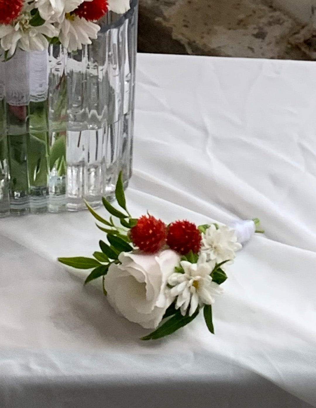 Set of Corsage and Boutonniere