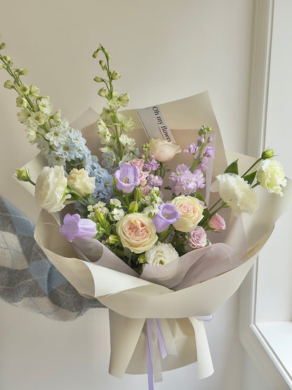 Lavender Blue Flower Bouquet