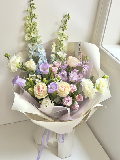 Lavender Blue Flower Bouquet