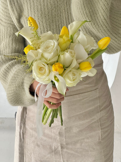 Bridal Bouquet - Yellow & White