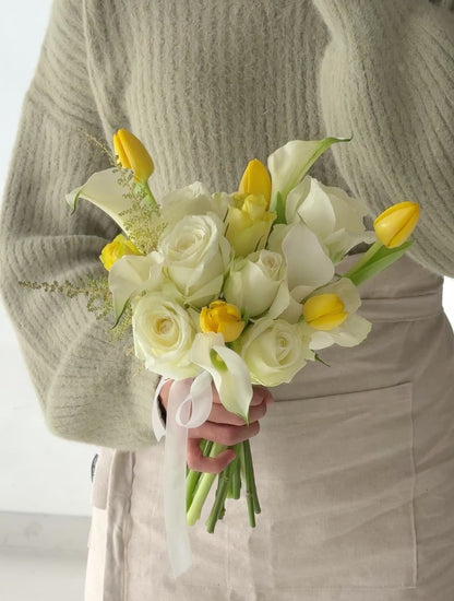 Bridal Bouquet - Yellow & White